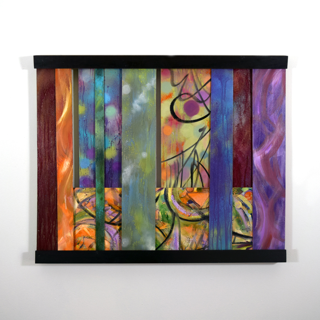 Desert Rose interactive fine art by Trisha Selgrath — rearrangeable wall art composition 1