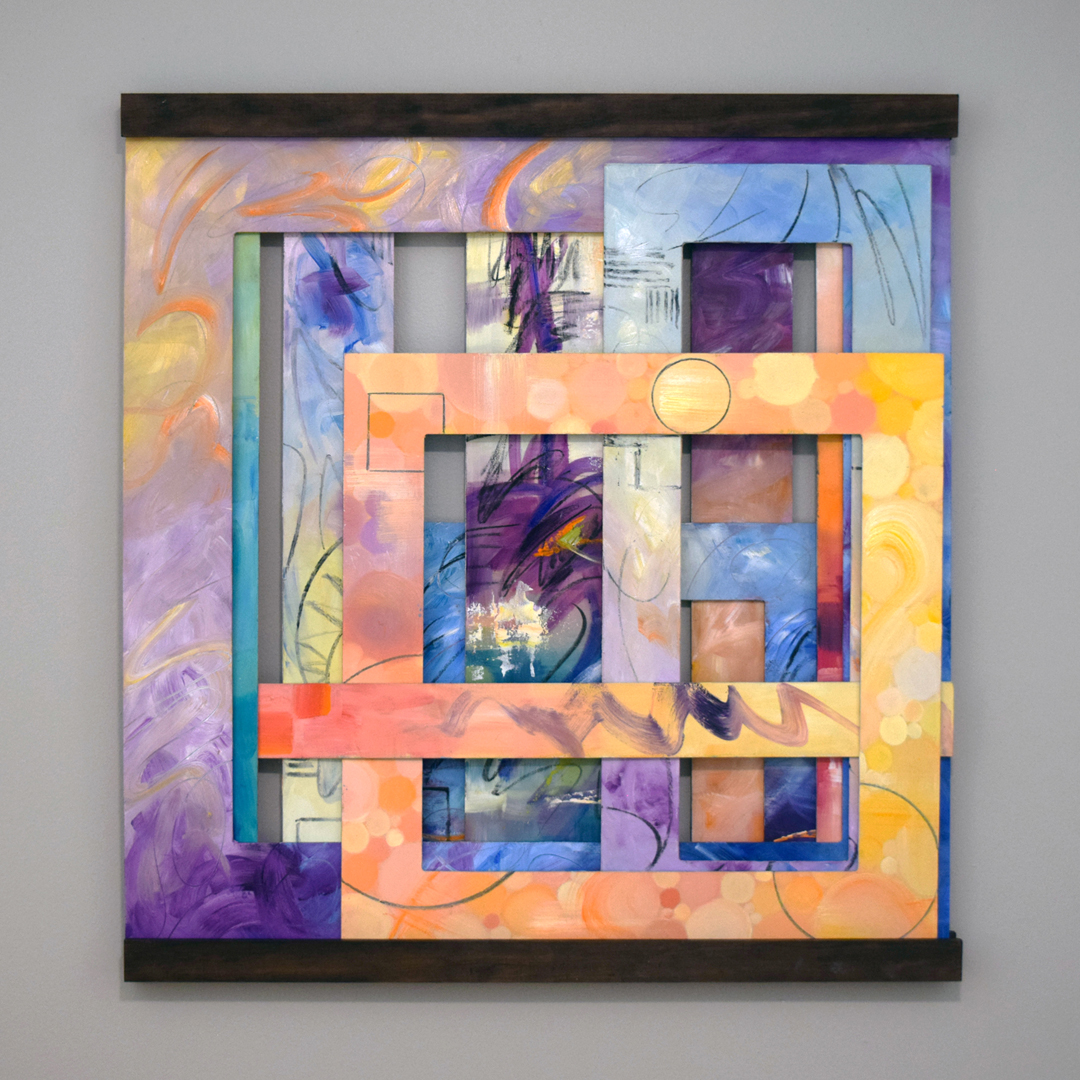 Sun and Moon interactive fine art by Trisha Selgrath — rearrangeable wall art composition 2