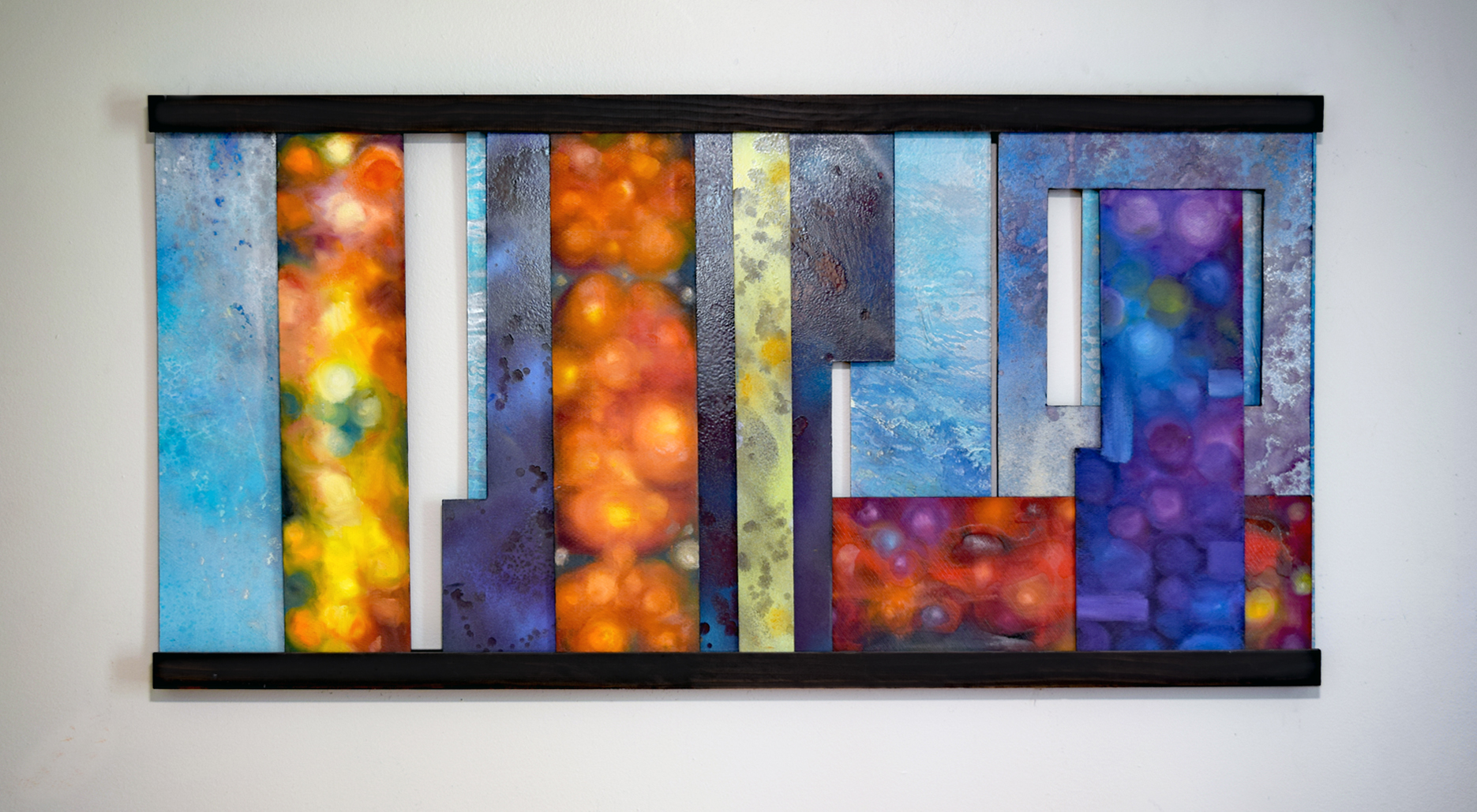 Fire and Ice interactive fine art by Trisha Selgrath — rearrangeable wall art composition B