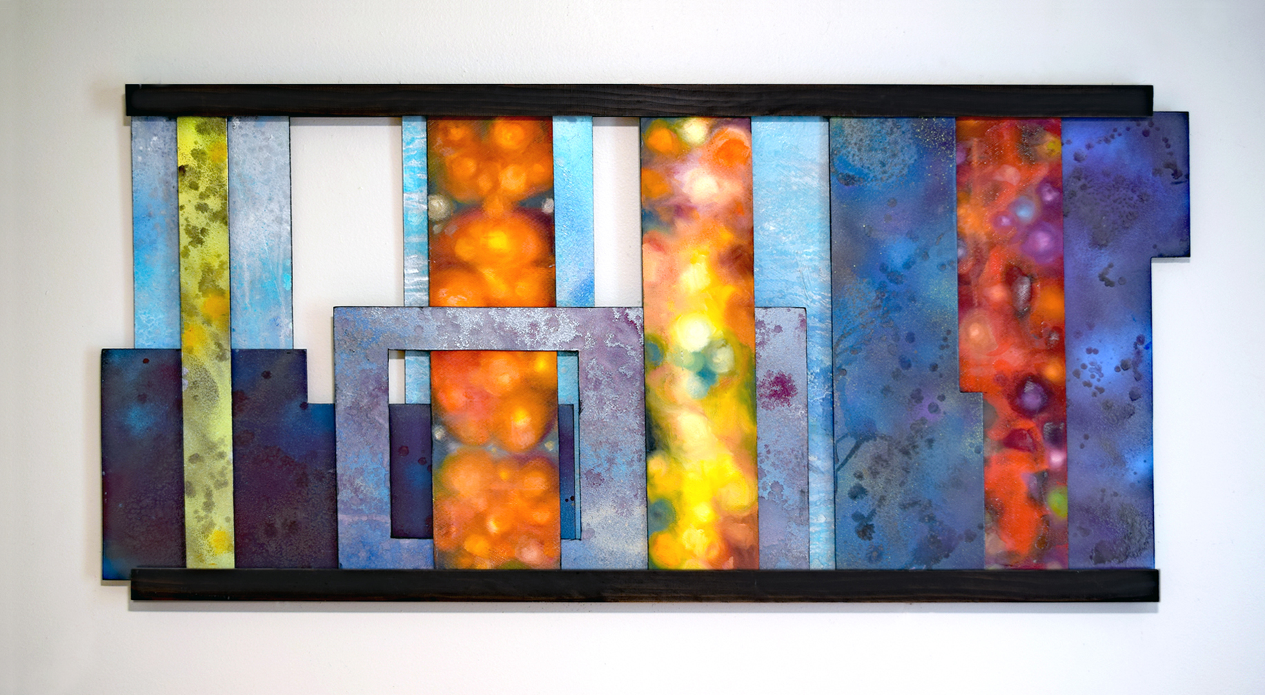 Fire and Ice interactive fine art by Trisha Selgrath — rearrangeable wall art composition D