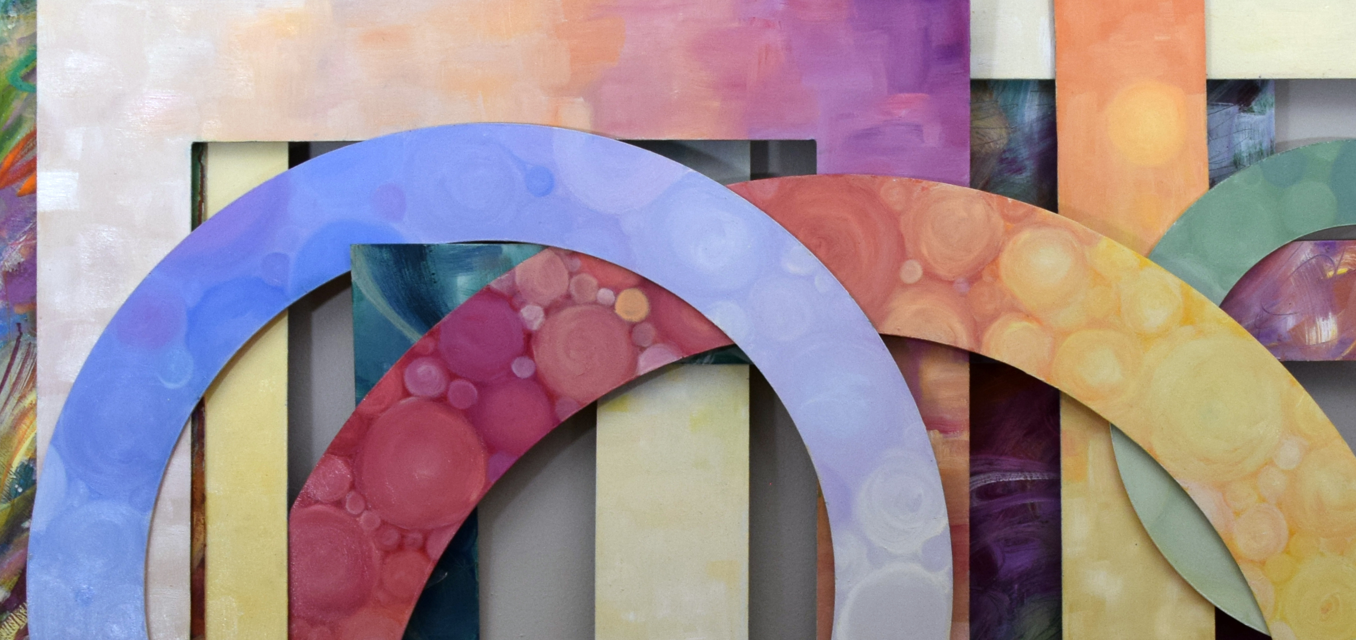 MovingAbstracts interactive fine art wall sculpture by Trisha Selgrath — composition 1