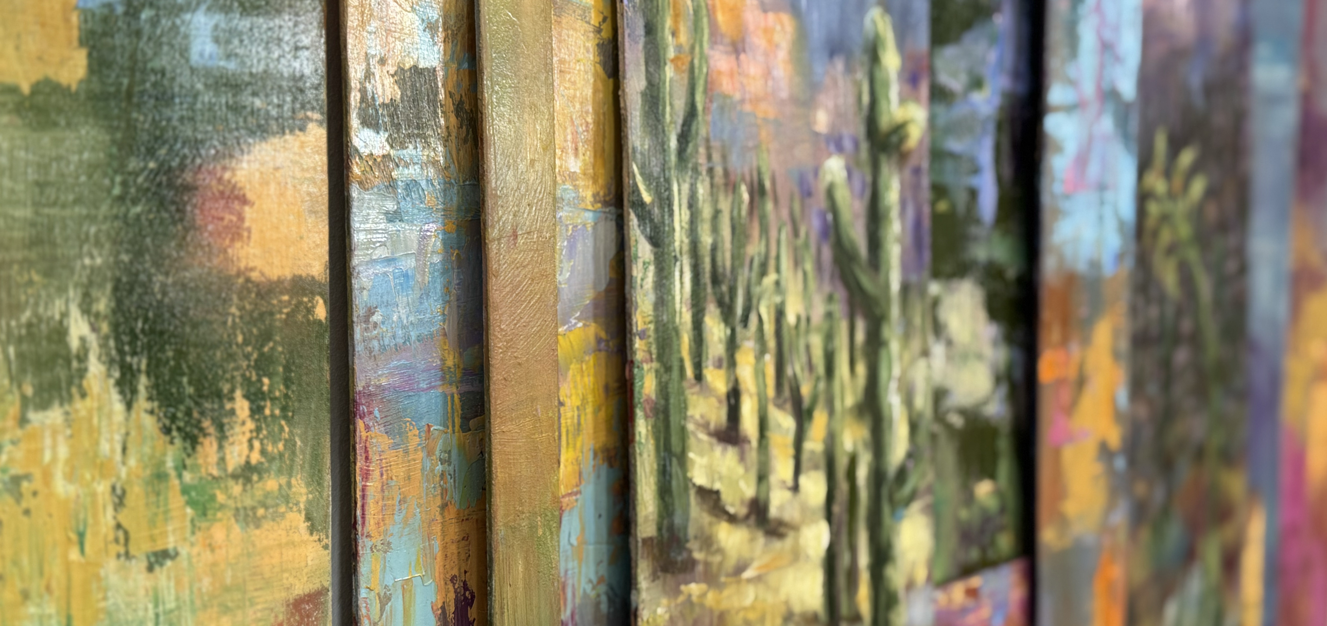 MovingAbstracts interactive fine art wall sculpture by Trisha Selgrath — composition 3