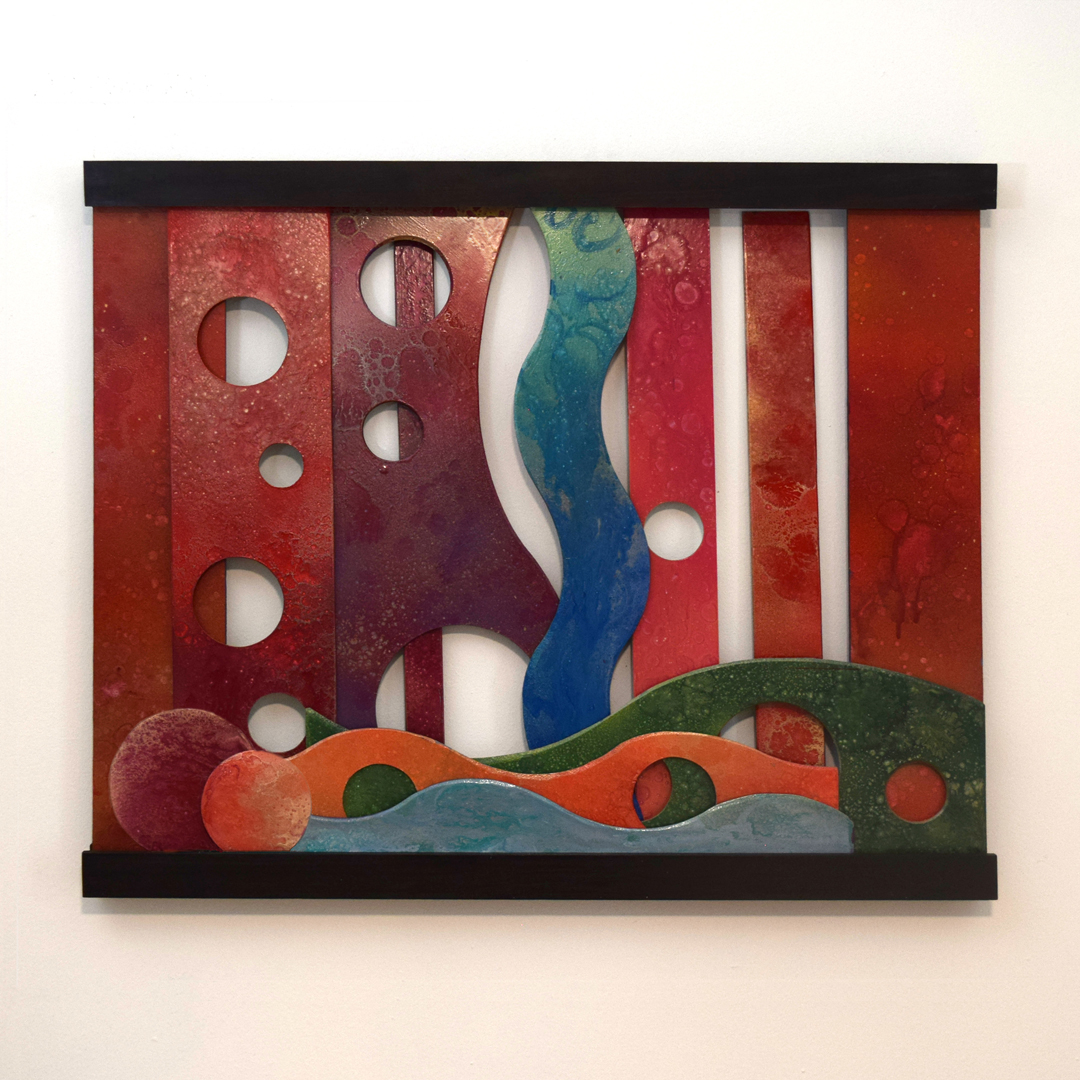 Pele and the Sea interactive fine art by Trisha Selgrath — rearrangeable wall art composition F