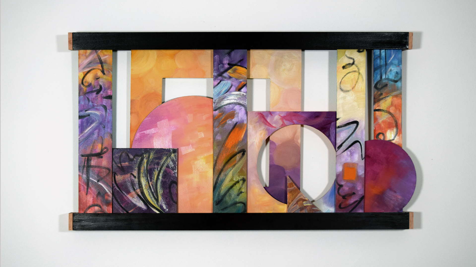 Rio Carnival interactive fine art by Trisha Selgrath — rearrangeable wall art composition A