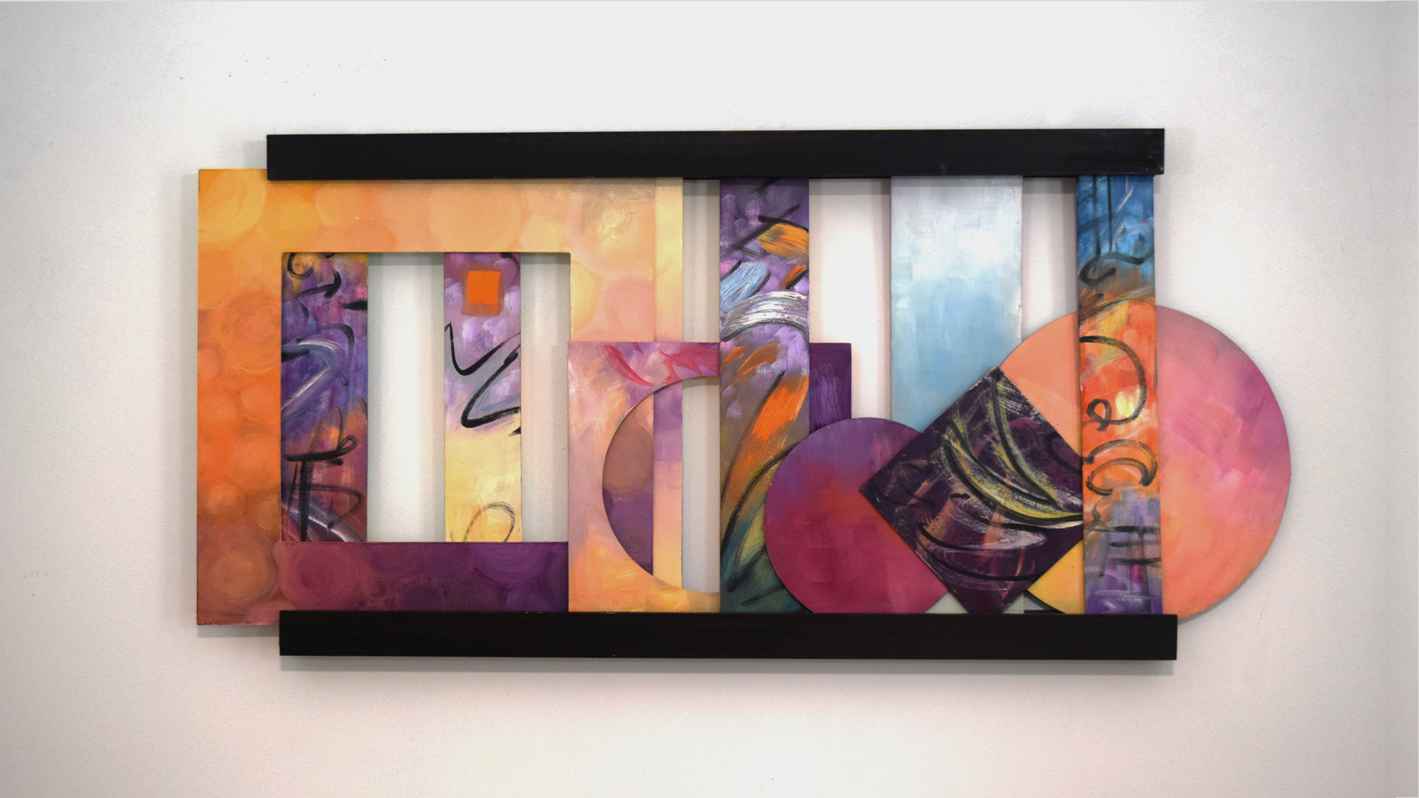 Rio Carnival interactive fine art by Trisha Selgrath — rearrangeable wall art composition E